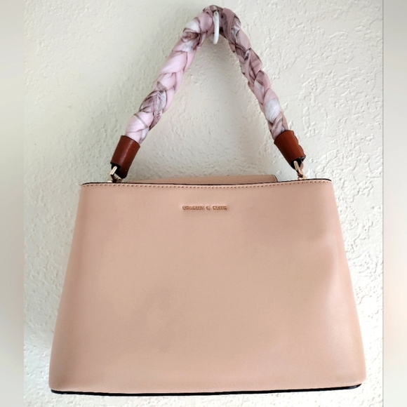 Charles & Keith Scarf Wrapped Handle Handbag - Picture 1 of 12